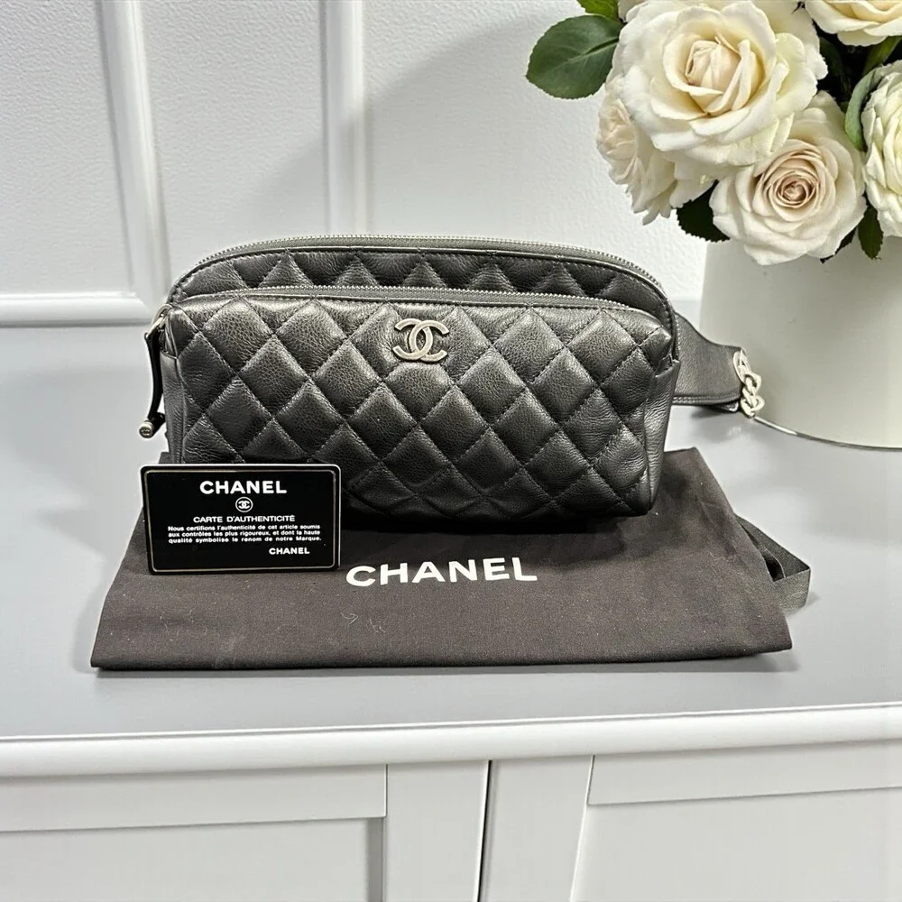 Chanel Caviar Quilted Street Waist Bag NWOB - Picture 1 of 15